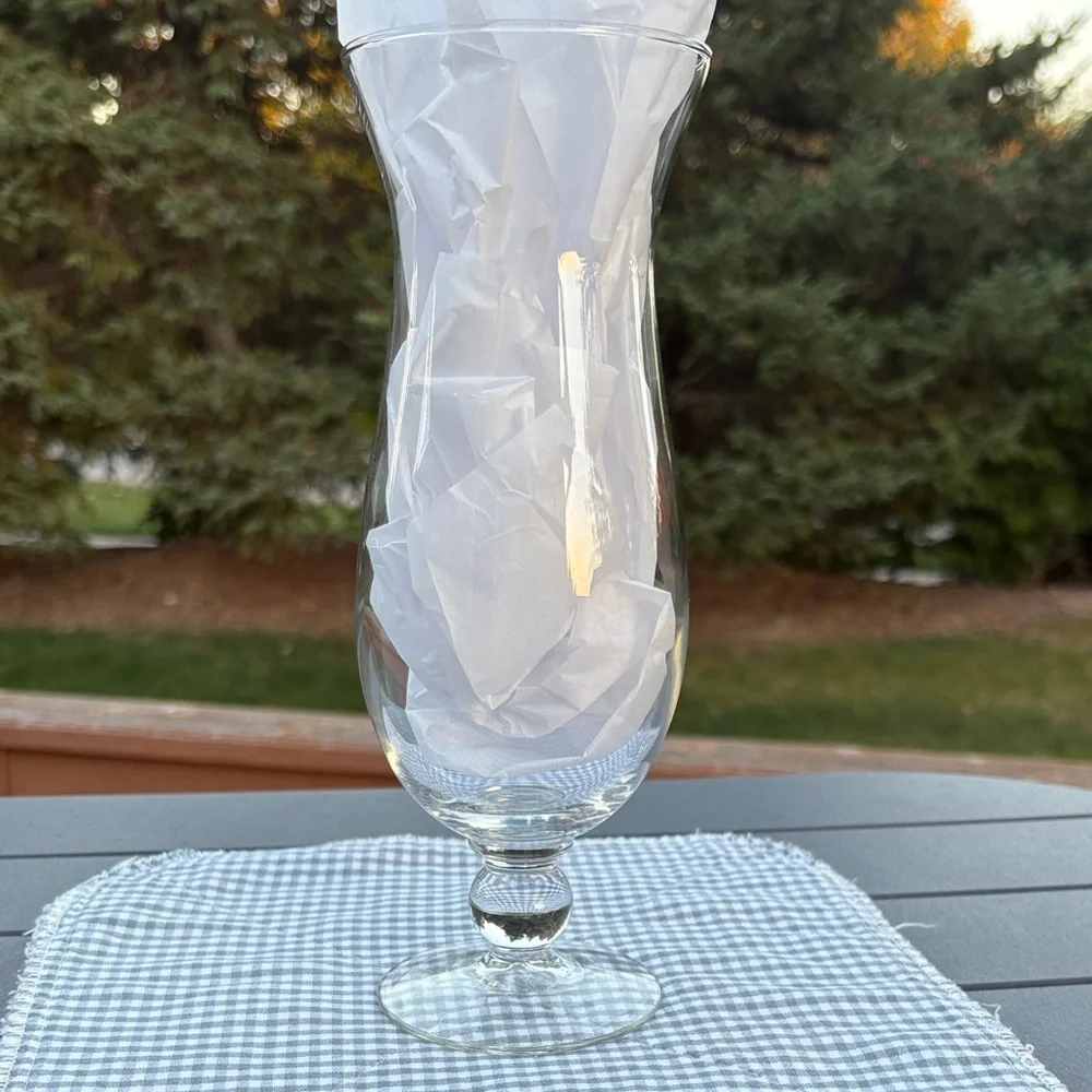 Vintage Harley-Davidson & Hard Rock Cafe Hurricane Beer Glass Las Vegas